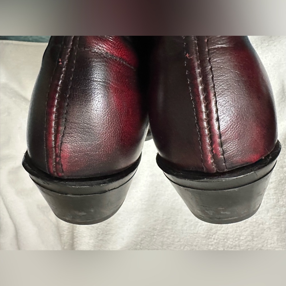 Men’s Sage by Abilene 3147/ Black Cherry Western Zipper Boot with Rubber Outsole - Picture 6 of 16